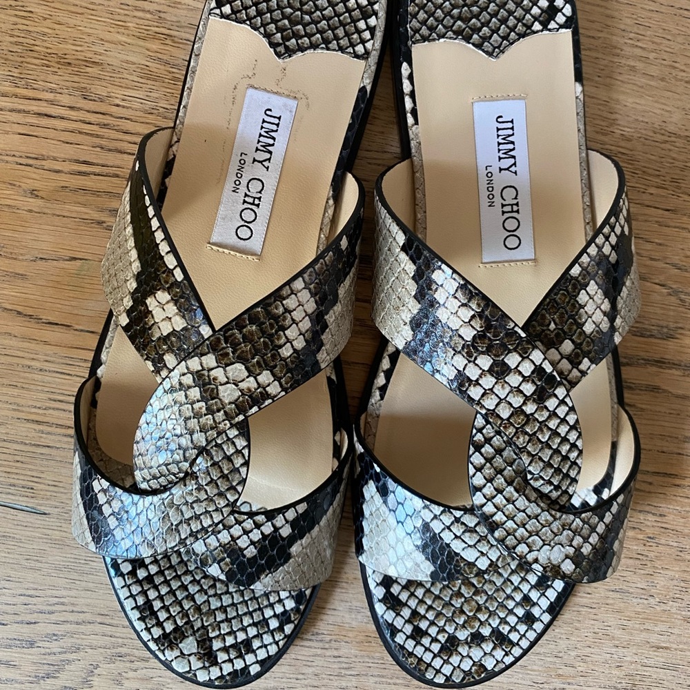 Jimmy Choo Snake Print sandal